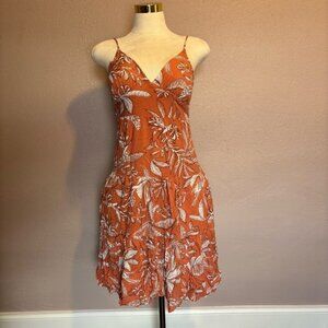 Wild Fable Women's Floral Print Sleeveless Tiered Dress